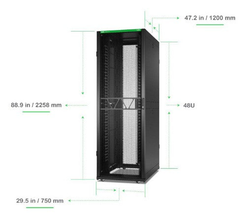 APC AR3347B2 rack cabinet 52U White