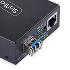 StarTech.com MCM1110SMLC40 network media converter 2000 Mbit/s 1310 nm Single-mode Black