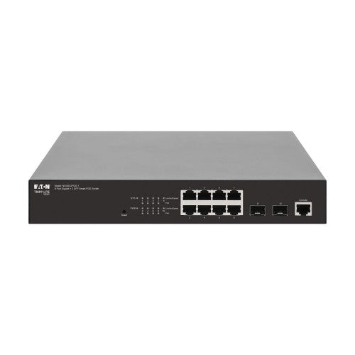 Eaton NGS8C2POE-1 network switch Managed L2 Gigabit Ethernet (10/100/1000) Power over Ethernet (PoE) 1U Black