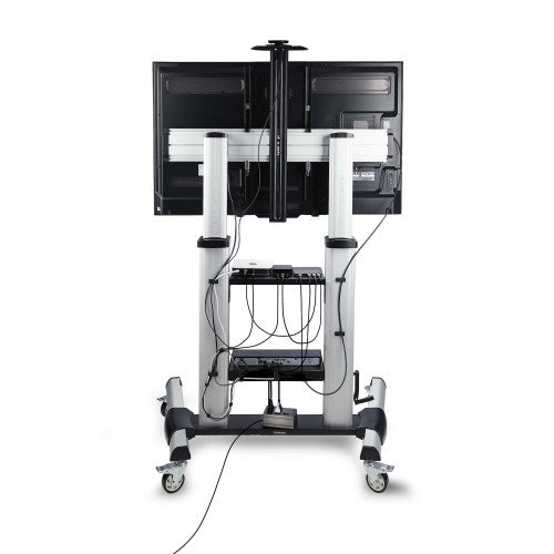 StarTech.com 1110C-MOBILE-TV-CART TV mount/stand 100" Black, Silver