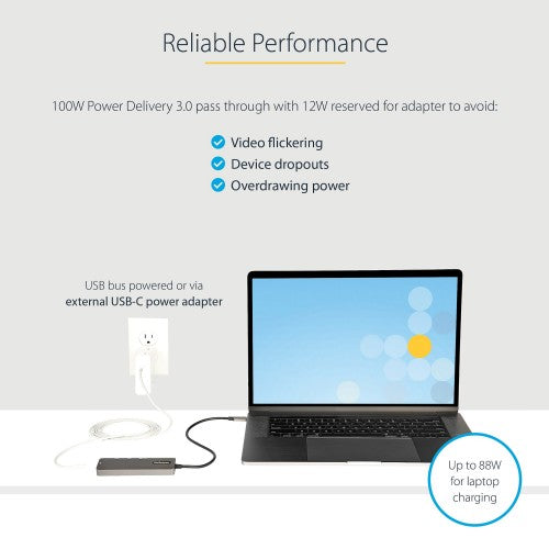 StarTech.com DKT30CHPD3 laptop dock/port replicator USB 3.2 Gen 1 (3.1 Gen 1) Type-C Black, Gray