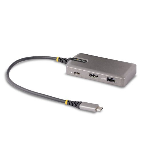 StarTech.com 104B-USBC-MULTIPORT laptop dock/port replicator Wired USB 3.2 Gen 1 (3.1 Gen 1) Type-C Black, Silver
