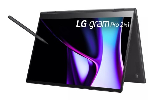 LG 16T90SP-G.AAB5U1 laptop Intel Core Ultra 7 155H Hybrid (2-in-1) 16" Touchscreen WQXGA 16 GB LPDDR5x-SDRAM 512 GB SSD Wi-Fi 6E (802.11ax) Windows 11 Home Black