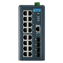 Advantech EKI-2720G-4FI-AE network switch Unmanaged Gigabit Ethernet (10/100/1000) Black