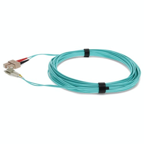 AddOn Networks ADD-SC-LC-7M5OM4-TAA InfiniBand/fibre optic cable 275.6" (7 m) LOMM Aqua color