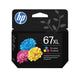 HP 67XL High Yield Tri-color Original Ink Cartridge