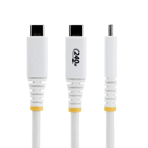 StarTech.com S2CEPR6FW-USB-CABLE USB cable USB 2.0 70.9" (1.8 m) USB C White