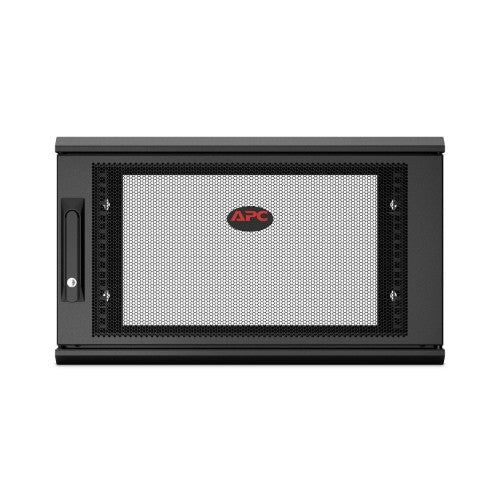 APC NetShelter WX 6U Single Hinged Wall-mount Enclosure 400mm Deep Wall mounted rack Black