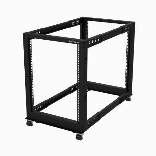 StarTech.com 4POSTRACK15U rack cabinet 15U Freestanding rack Black