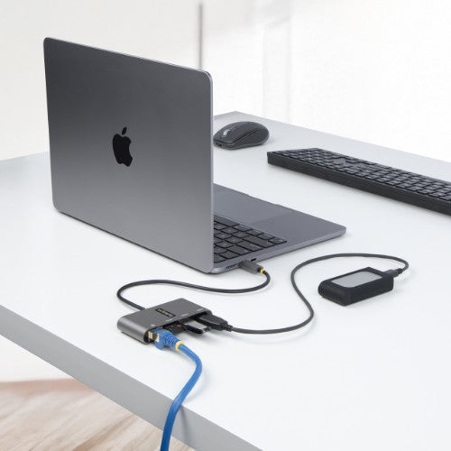 StarTech.com HB30C3A1GEA2 laptop dock/port replicator Wired USB 3.2 Gen 1 (3.1 Gen 1) Type-C Gray