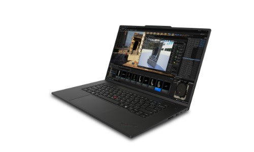 Lenovo ThinkPad P1 Gen 7 Intel Core Ultra 7 165H Mobile workstation 16" Touchscreen WQUXGA 64 GB LPDDR5x-SDRAM 2 TB SSD NVIDIA RTX 3000 Ada Wi-Fi 7 (802.11be) Windows 11 Pro Portuguese Black