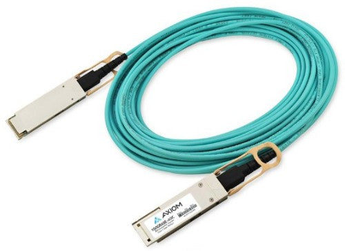 Axiom AOC-Q-Q-100G-1M-AX InfiniBand/fibre optic cable 39.4" (1 m) QSFP28 Turquoise