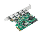 Siig 4-Port USB 3.0 PCIe interface cards/adapter Internal USB 3.2 Gen 1 (3.1 Gen 1)