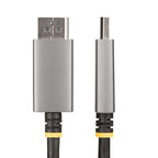 StarTech.com 133DISPLAYPORTHDMI21 video cable adapter 78.7" (2 m) DisplayPort HDMI Black, Silver