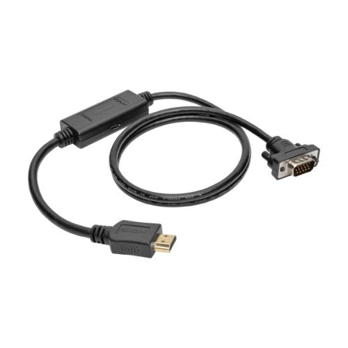 Tripp Lite P566-010-VGA video cable adapter 118.1" (3 m) HDMI HD15, MICRO-USB B Black