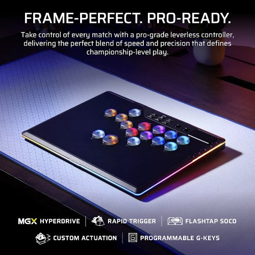 Corsair Novablade Pro Black Bluetooth/USB Fightstick Analogue / Digital PC, PlayStation 4, PlayStation 5