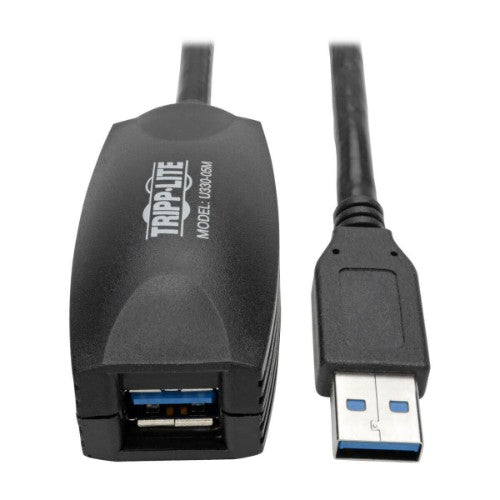 Tripp Lite U330-05M USB cable USB 3.2 Gen 1 (3.1 Gen 1) 192.1" (4.88 m) USB A 5 Gbit/s Black