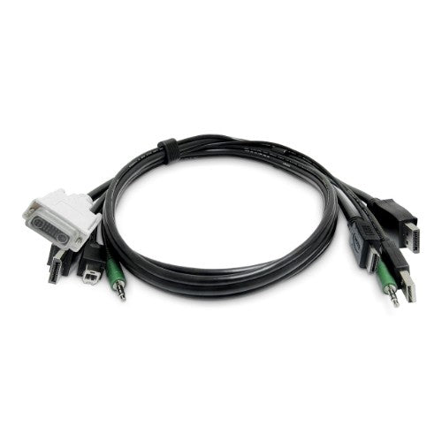 StarTech.com SKDVI2HDDP06MMKVM06T KVM cable Black 70.9" (1.8 m)
