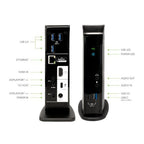 Plugable Technologies UD-ULTC4K laptop dock/port replicator Docking USB 3.2 Gen 1 (3.1 Gen 1) Type-C Black