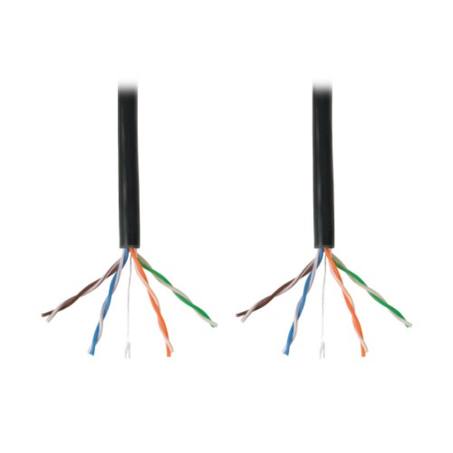 Tripp Lite N022-01K-BK networking cable Black 12007.9" (305 m) Cat5e