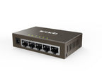 Tenda TEG1005D network switch Unmanaged Gigabit Ethernet (10/100/1000) Gray