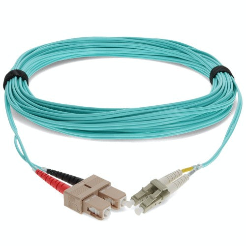 AddOn Networks ADD-SC-LC-7M5OM4-TAA InfiniBand/fibre optic cable 275.6" (7 m) LOMM Aqua color