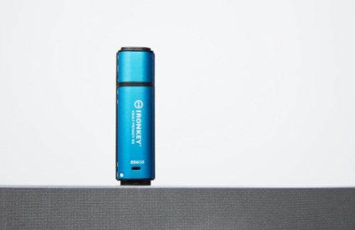 Kingston Technology IronKey Vault Privacy 50 USB flash drive 256 GB USB Type-A 3.2 Gen 1 (3.1 Gen 1) Black, Blue
