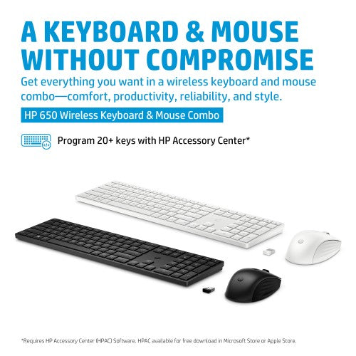 HP 650 Wireless Keyboard and Mouse Combo