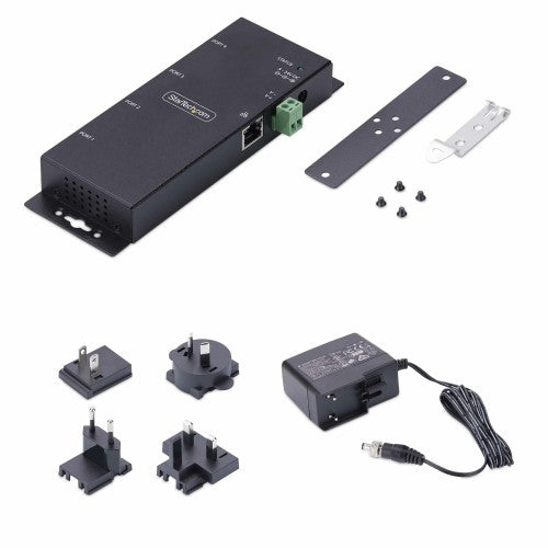 StarTech.com I43-SERIAL-ETHERNET serial converter/repeater/isolator RS-232 RJ-45 Black