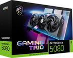 MSI GAMING GEFORCE RTX 5080 16G TRIO OC graphics card NVIDIA 16 GB GDDR7