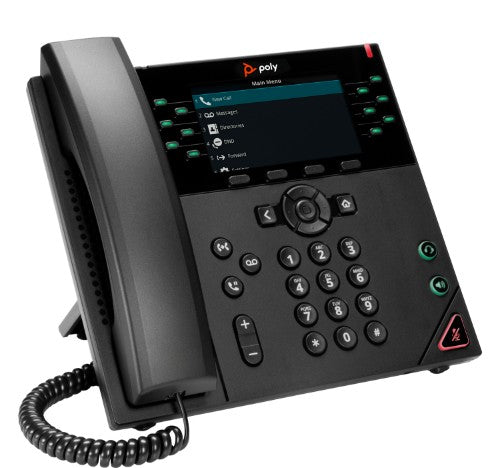 HP Poly VVX 450 12-Line IP Phone and PoE-enabled