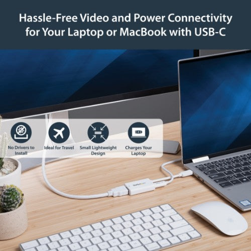 StarTech.com CDP2HDUCPW USB graphics adapter 3840 x 2160 pixels White