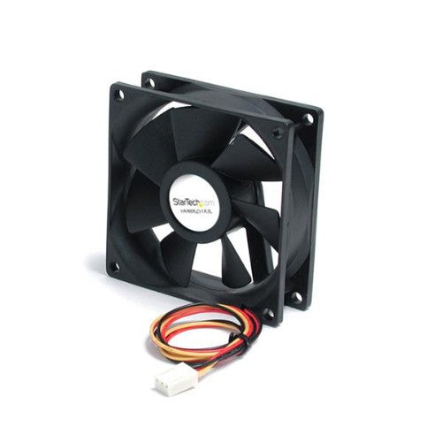 StarTech.com FAN8X25TX3L computer cooling system Computer case Fan 3.15" (8 cm) Black - Buy IT Solutions