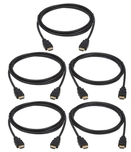 Eaton P568-006-5PK HDMI cable 70.9" (1.8 m) HDMI Type A (Standard) Black