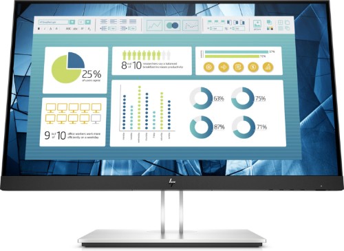 HP E-Series E22 G4 computer monitor 21.5" 1920 x 1080 pixels Full HD LCD Black, Silver