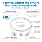 Tripp Lite N262AB-005-WH networking cable White 59.8" (1.52 m) Cat6a S/FTP (S-STP)