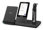 Yealink WH67 Teams Headset Wireless Ear-hook, Head-band, Neck-band Office/Call center Bluetooth Charging stand Black
