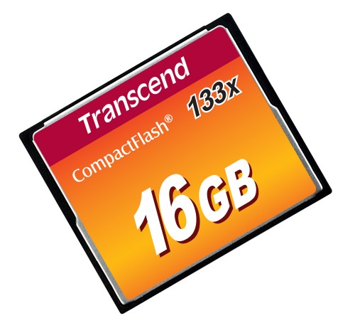 Transcend 16GB, CF Card, MLC, 133X