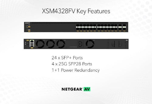 NETGEAR XSM4328FV Managed L3 1U Black
