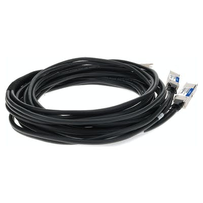 AddOn Networks MCP7H50-H01AR30-AO InfiniBand/fibre optic cable 59.1" (1.5 m) QSFP56 2xQSFP56 Black, Silver