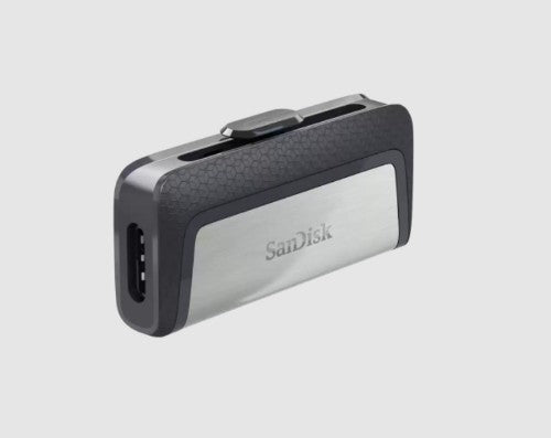 SanDisk SDDDC2-256G-A46 USB flash drive 256 GB USB Type-A / USB Type-C 3.2 Gen 1 (3.1 Gen 1) Gray, Silver