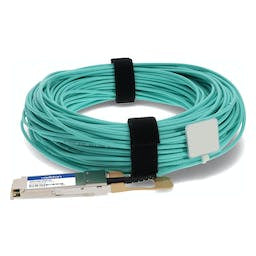 AddOn Networks MFA1A00-E020-AO InfiniBand/fibre optic cable 787.4" (20 m) QSFP28 Aqua color, Silver