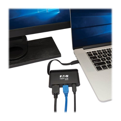 Tripp Lite U444-T6N-H4UBC USB graphics adapter 3840 x 2160 pixels Black