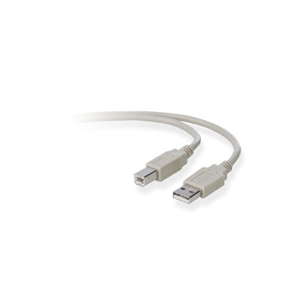 Belkin USB A/B 3m USB cable USB 2.0 118.1" (3 m) USB B 0.48 Gbit/s Gray
