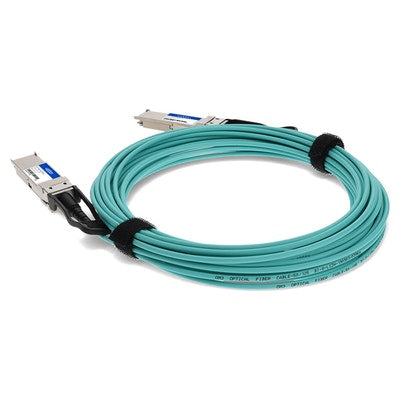AddOn Networks QSFP-200GB-AOC20M-AO InfiniBand/fibre optic cable 787.4" (20 m) QSFP56 Green, Silver