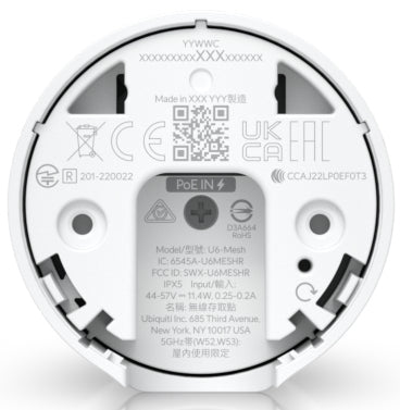Ubiquiti U6 Mesh 4800 Mbit/s White Power over Ethernet (PoE)