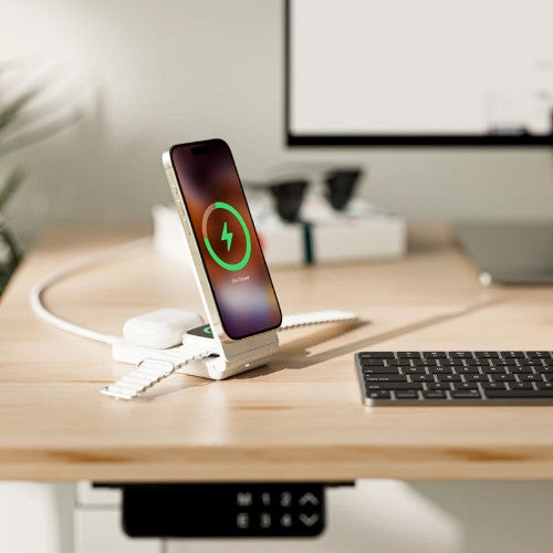 ALOGIC A31FWCWH mobile device charger Headset, Smartphone, Smartwatch, Watch White USB Wireless charging Fast charging Indoor