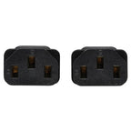 Tripp Lite P032-002-2C13 power cable Black 24" (0.61 m) C13 coupler C20 coupler