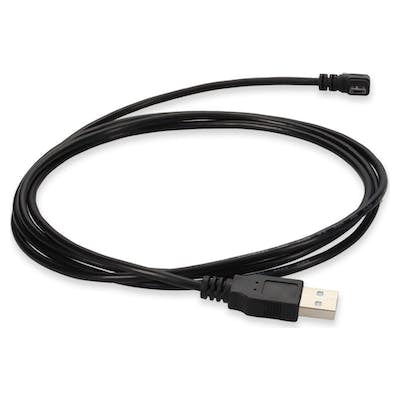AddOn Networks USB2MICROUSBRT2M USB cable USB 2.0 78.7" (2 m) USB A Micro-USB B Black