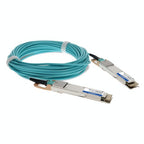AddOn Networks QSFPDD4-400G-AOC1M-AO InfiniBand/fibre optic cable 39.4" (1 m) QSFP-DD AOC Aqua color